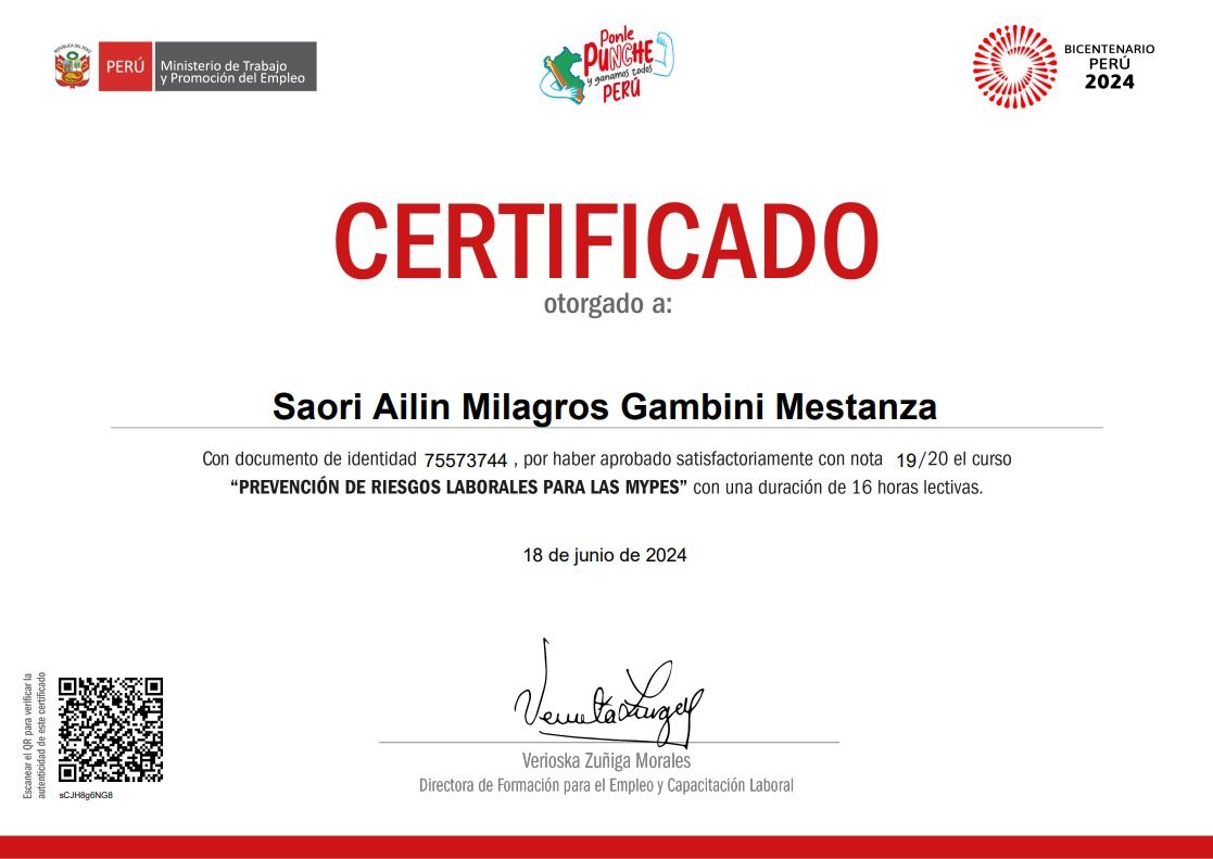 Certificados Oficiales